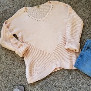 Oversized V-neck sweater